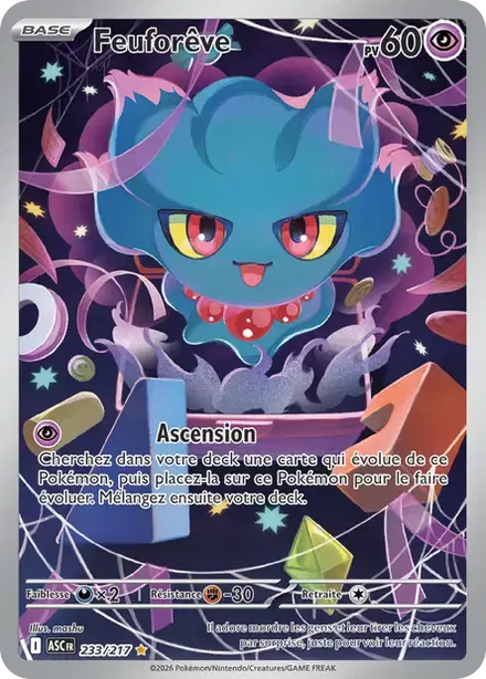 Carte Pokémon Feuforêve 233/217 Héros Transcendants