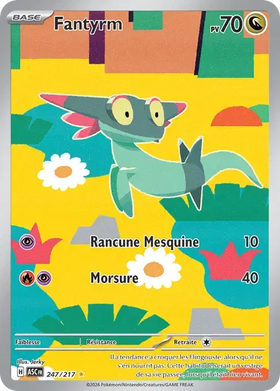 Carte Pokémon Fantyrm 247/217 Héros Transcendants