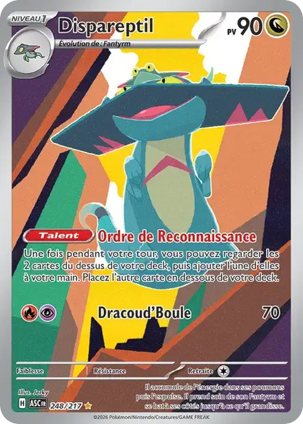 Carte Pokémon Dispareptil 248/217 Héros Transcendants