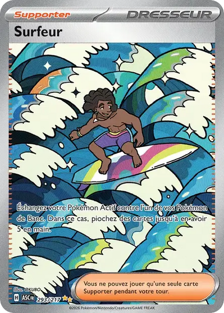 Carte Pokémon Surfeur 293/217 Héros Transcendants