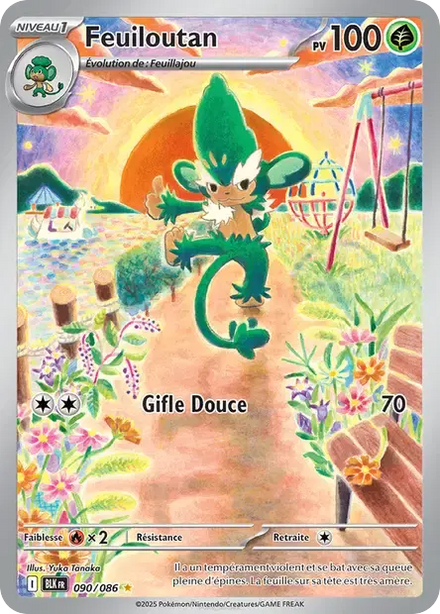 Carte Pokémon Feuiloutan 090/086 Foudre Noire