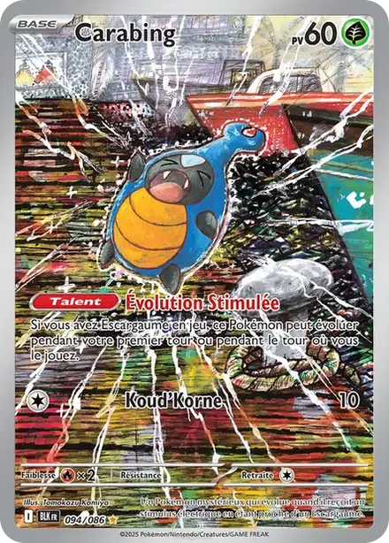 Carte Pokémon Carabing 094/086 Foudre Noire