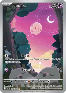 Carte Pokémon Munna 116/086 Foudre Noire