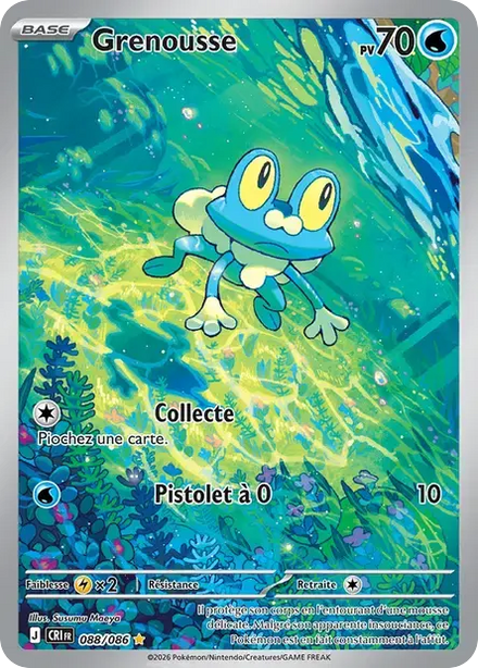Carte Pokémon Grenousse 088/086 Chaos Ascendant
