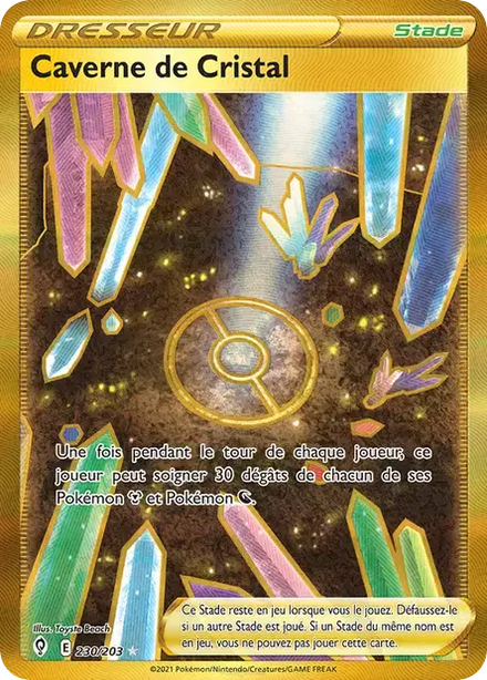 Carte Pokémon Caverne de Cristal 230/203 Évolution Céleste