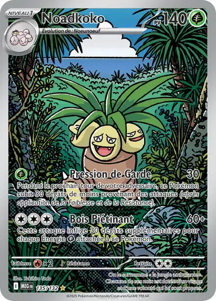 Carte Pokémon Noadkoko 135/132 Méga-Évolution