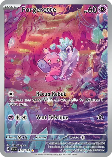 Carte Pokémon Forgerette 216/193 Évolutions à Paldea