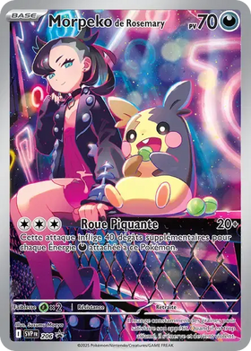 Carte Pokémon Morpeko de Rosemary 206/225 SVP Black Star Promos