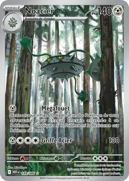 Carte Pokémon Noacier 149/086 Flamme Blanche
