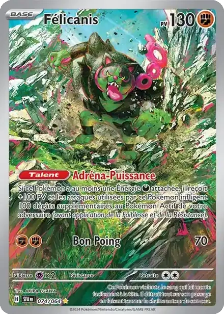 Carte Pokémon Félicanis 074/064 Fable Nébuleuse