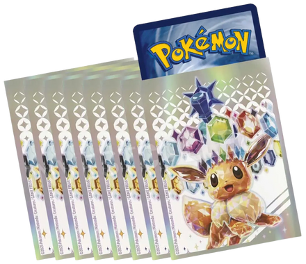 Sleeve Evoli Terracristal, ETB Évolutions Prismatiques, protège-cartes (sleeve) pour cartes Pokémon