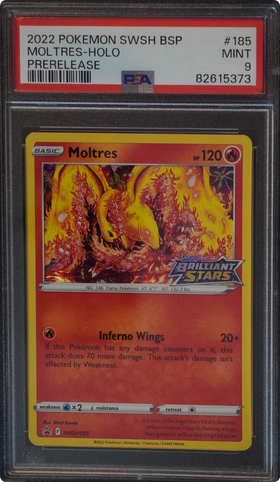 Sulfura, carte Pokémon anglaise gradée PSA 9 scellée en slab