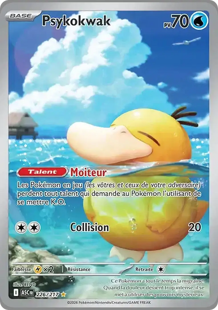 Carte Pokémon Psykokwak 226/217 Héros Transcendants