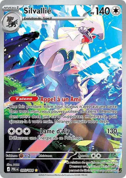 Carte Pokémon Silvallié (シルヴァディ) 095/084 Nuit Noire