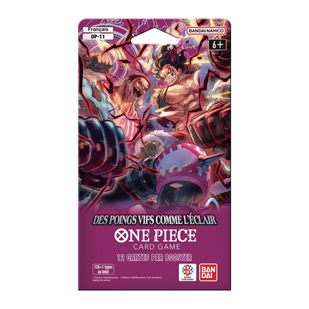 One Piece Card Game , Des Poings Vifs Comme l'Éclair (OP-11) , Blister (FR), produit One Piece français scellé d'origine