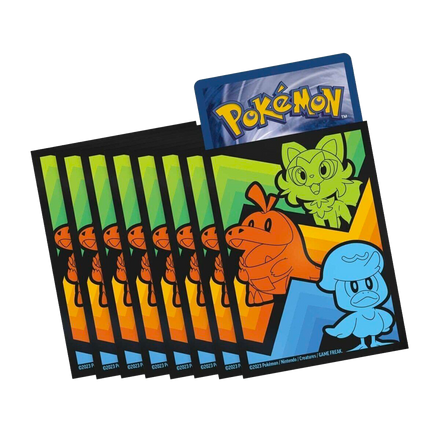 Sleeve Poussacha, Chochodile & Coiffeton, ETB Évolutions à Paldea, protège-cartes (sleeve) pour cartes Pokémon