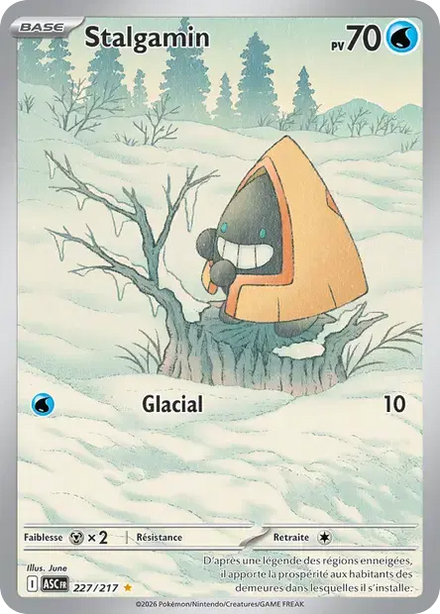 Carte Pokémon Stalgamin 227/217 Héros Transcendants