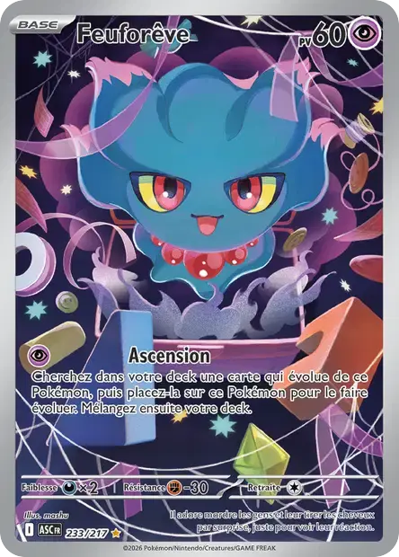 Carte Pokémon Feuforêve 233/217 Héros Transcendants