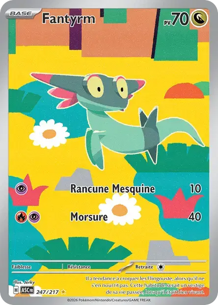 Carte Pokémon Fantyrm 247/217 Héros Transcendants