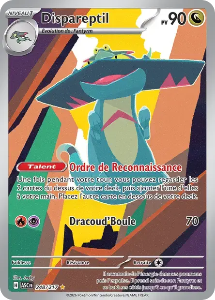 Carte Pokémon Dispareptil 248/217 Héros Transcendants
