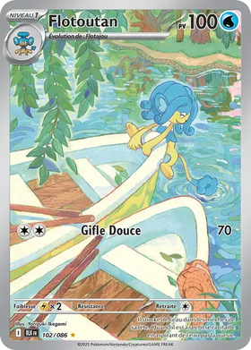 Carte Pokémon Flotoutan 102/086 Foudre Noire