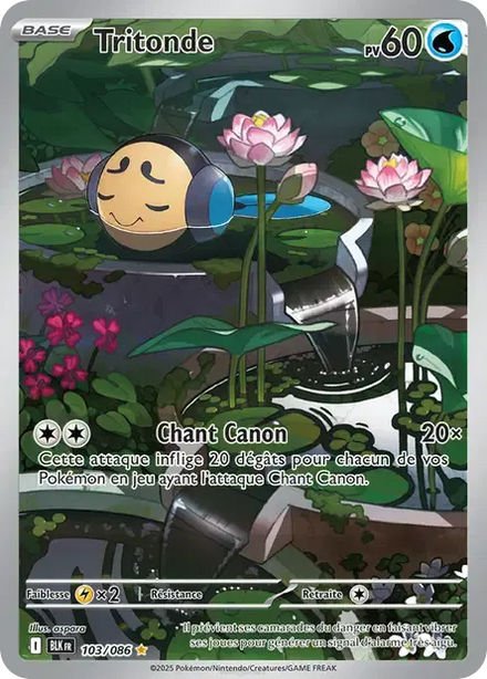 Carte Pokémon Tritonde 103/086 Foudre Noire