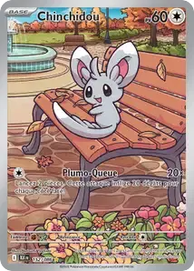 Carte Pokémon Chinchidou 152/086 Foudre Noire