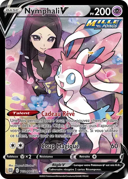 Carte Pokémon Nymphali V TG14/TG30 Stars Étincelantes