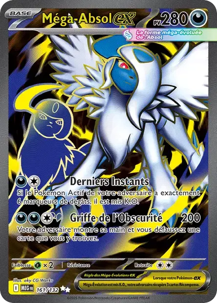 Carte Pokémon Méga-Absol ex 161/132 Méga-Évolution