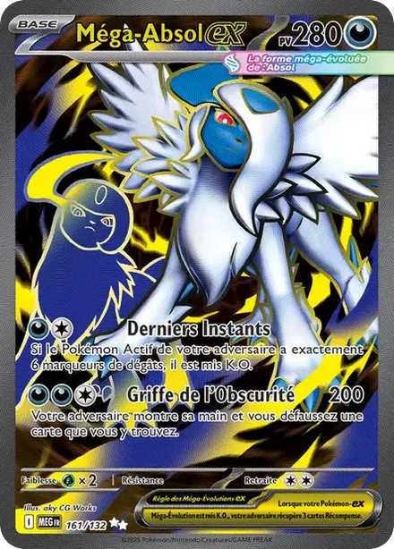 Carte Pokémon Méga-Absol ex 161/132 Méga-Évolution