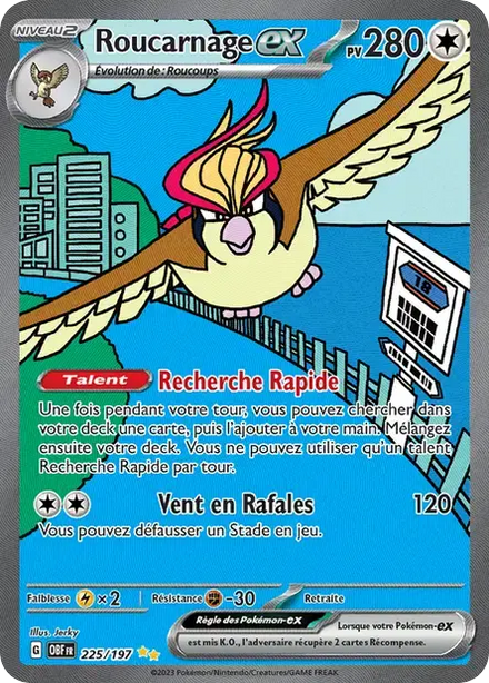Pidgeot ex · Obsidian Flames · OBF 225/197 · NM