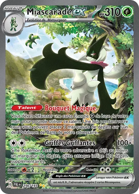 Carte Pokémon Miascarade ex 256/193 Évolutions à Paldea