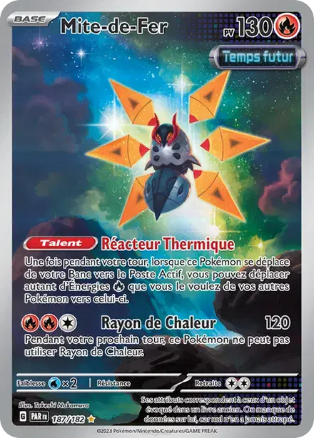 Carte Pokémon Mite-de-Fer 187/182 Faille Paradoxe