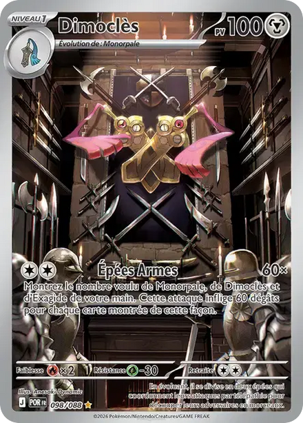 Carte Pokémon Dimoclès 098/088 Équilibre Parfait