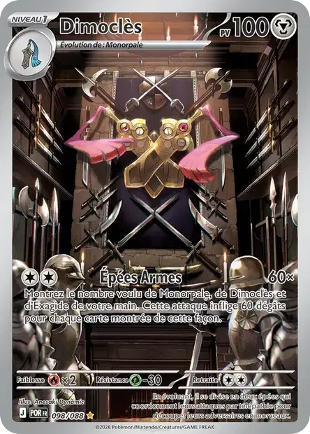 Carte Pokémon Dimoclès 098/088 Équilibre Parfait