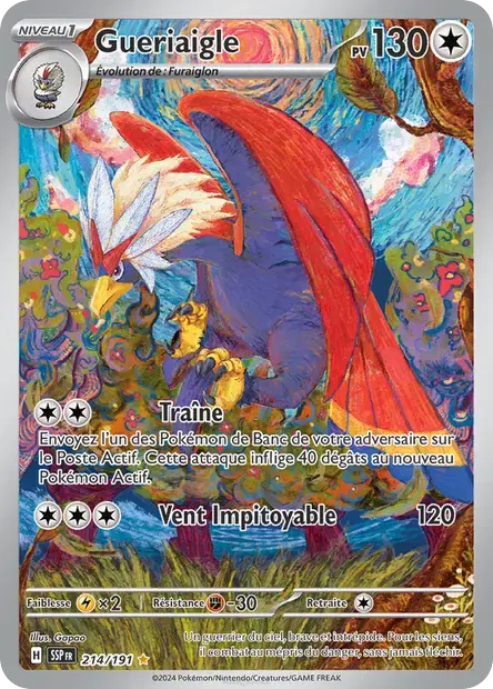 Carte Pokémon Gueriaigle 214/191 Étincelles Déferlantes