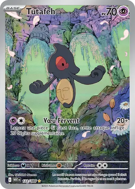 Carte Pokémon Tutafeh 122/086 Flamme Blanche