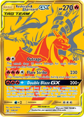 Carte Pokémon Reshiram & Dracaufeu GX (Reshiram & Charizard-GX) n°247 SM Black Star Promos