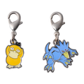 Charm métallique Psykokwak & Akwakwak n°054·055 , Pokédex National, charm métallique de collection Pokémon