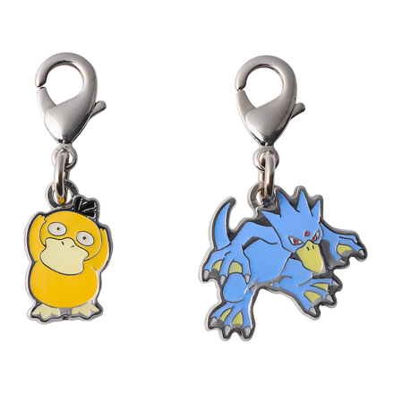 Charm métallique Psykokwak & Akwakwak n°054·055 , Pokédex National, charm métallique de collection Pokémon