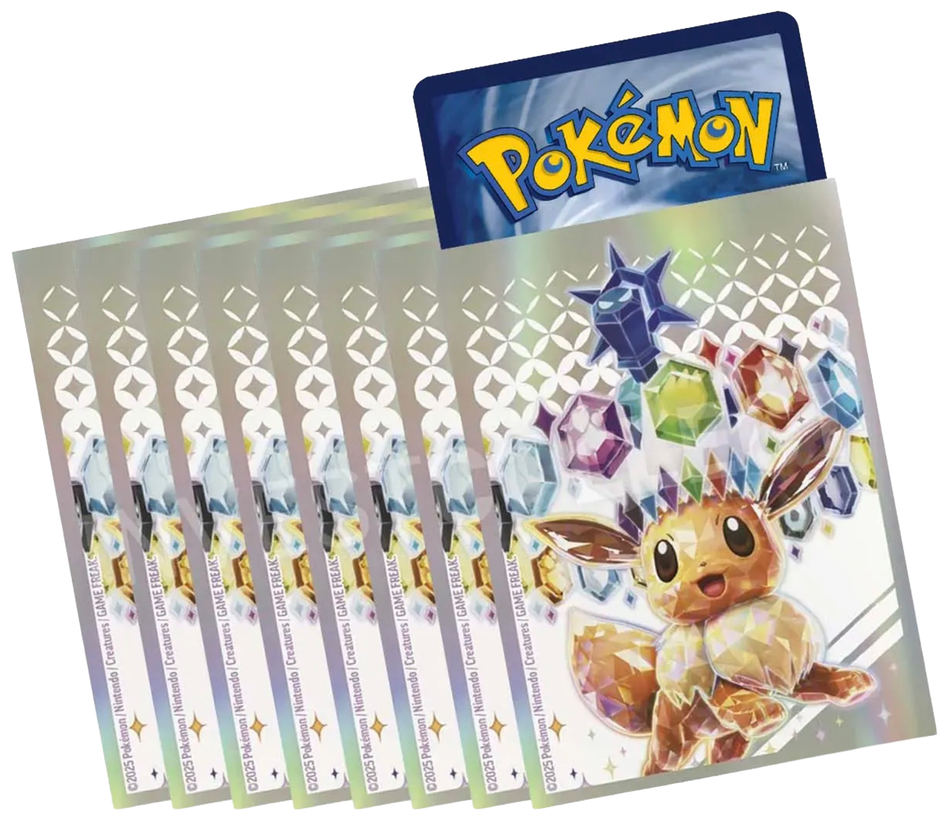 Sleeve Evoli Terracristal, ETB Évolutions Prismatiques, protège-cartes (sleeve) pour cartes Pokémon