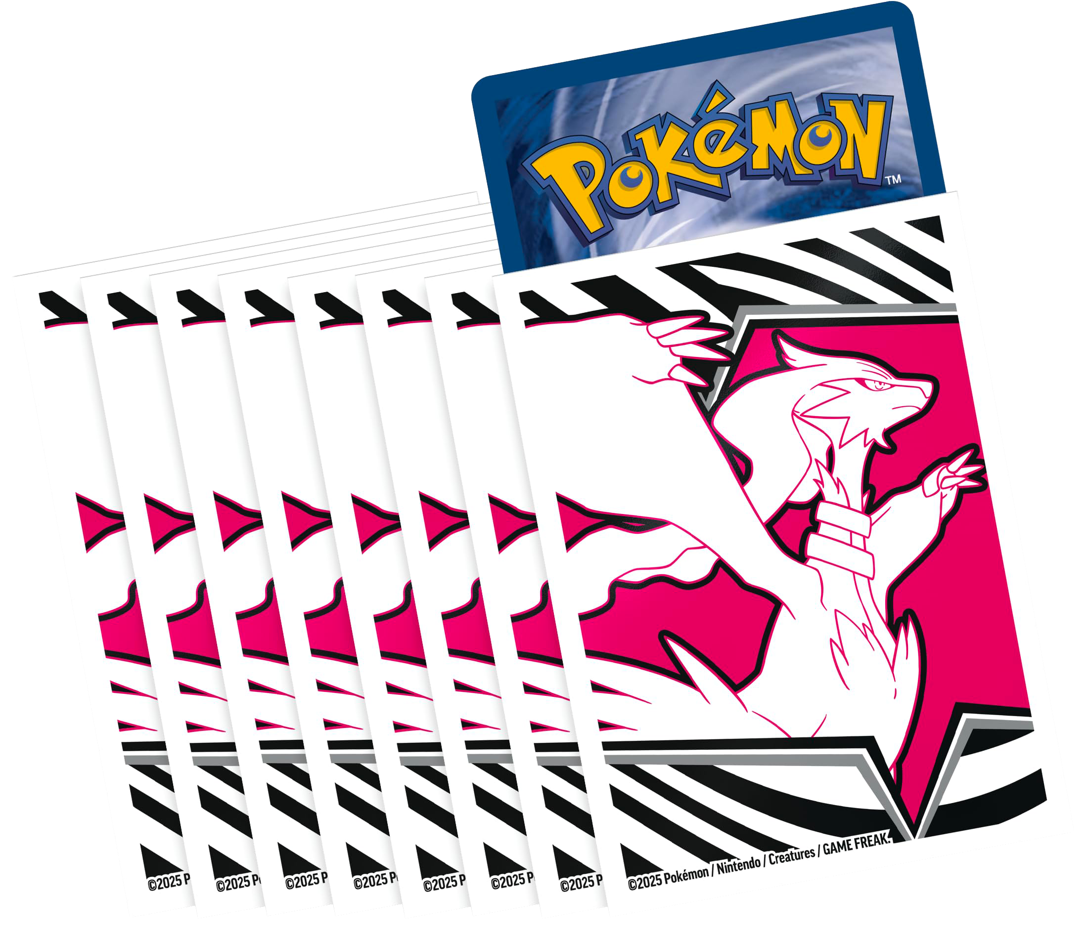 Sleeve Reshiram, ETB Flamme Blanche, protège-cartes (sleeve) pour cartes Pokémon