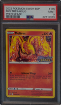 Sulfura, carte Pokémon anglaise gradée PSA 9 scellée en slab