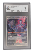 Mewtwo ex de la Team Rocket SAR, carte Pokemon française gradée 9 scellée en slab