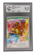 Salamèche Promo, carte Pokemon française gradée 9,5 scellée en slab