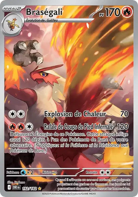 Carte Pokémon Braségali (バシャーモ) 192/182 Rivalités Destinées