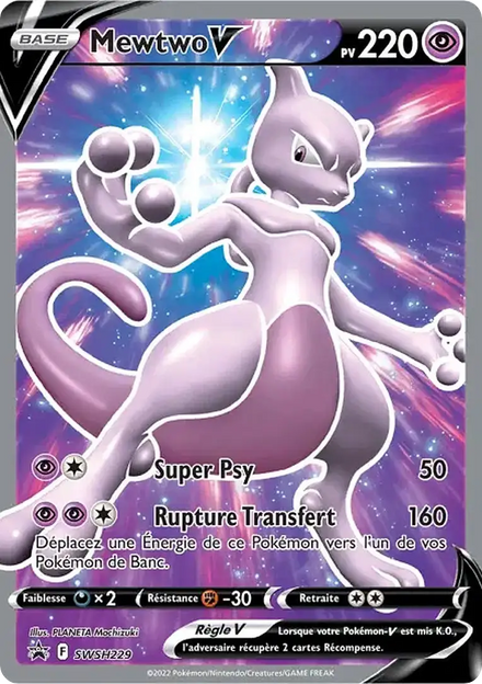 Carte Pokémon Mewtwo V (ミュウツーV) 229 Promo SWSH