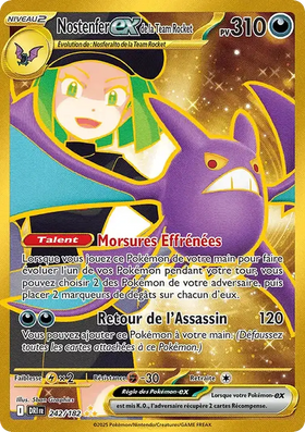 Carte Pokémon Nostenfer ex de la Team Rocket 242/182 Rivalités Destinées