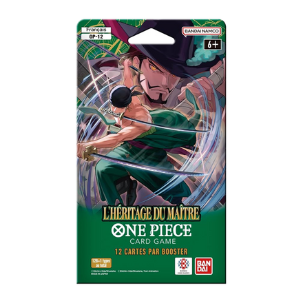 One Piece Card Game , L'Héritage du Maître (OP-12) , Blister (FR), produit One Piece français scellé d'origine