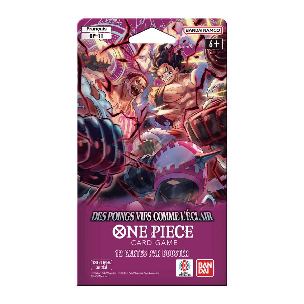One Piece Card Game , Des Poings Vifs Comme l'Éclair (OP-11) , Blister (FR), produit One Piece français scellé d'origine